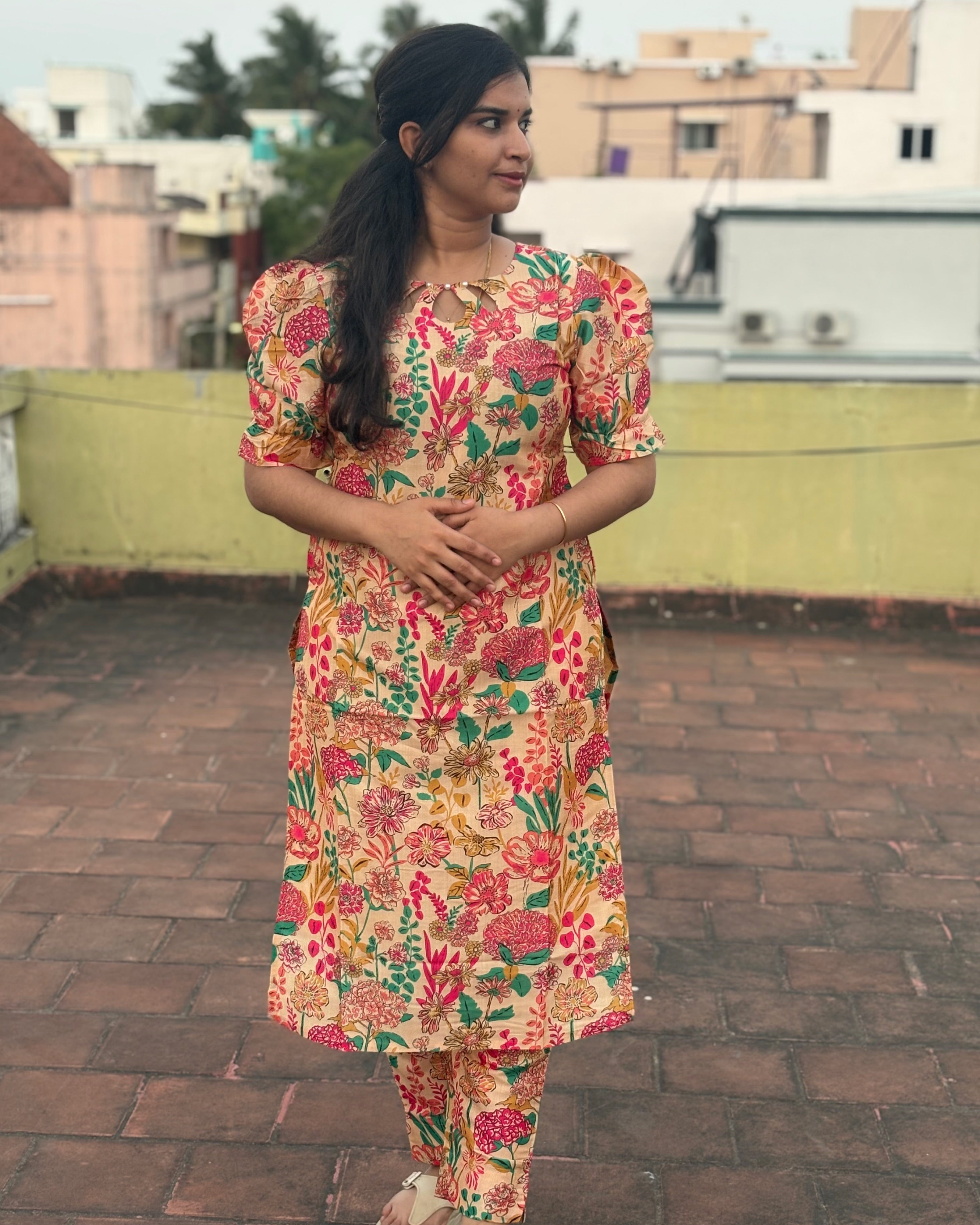 Floral Silk Coord Set