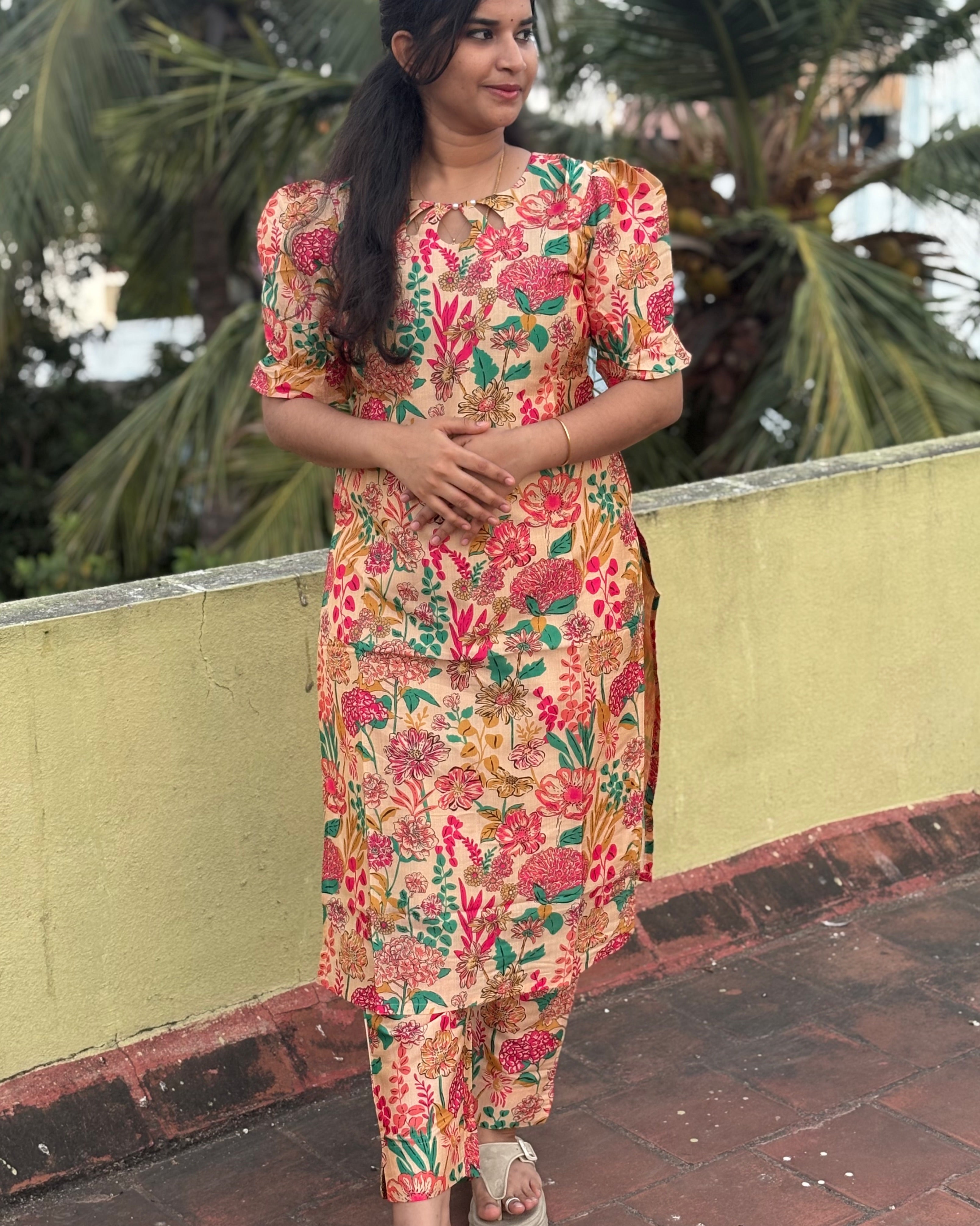 Floral Silk Coord Set