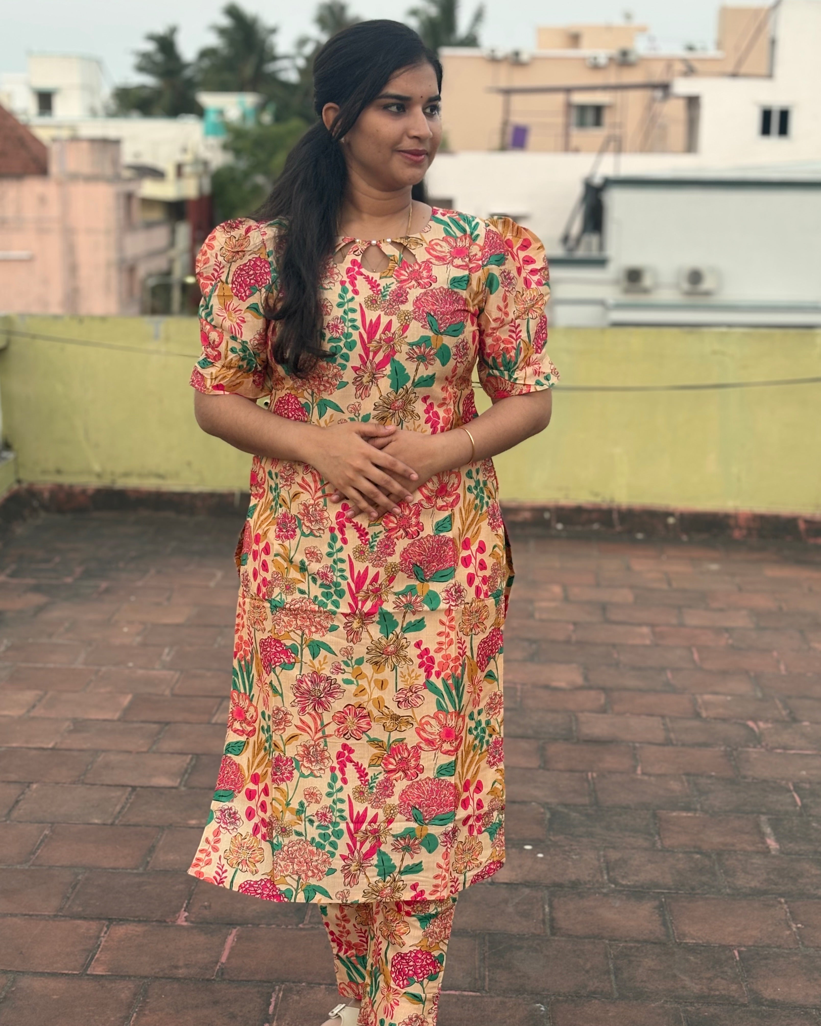 Floral Silk Coord Set