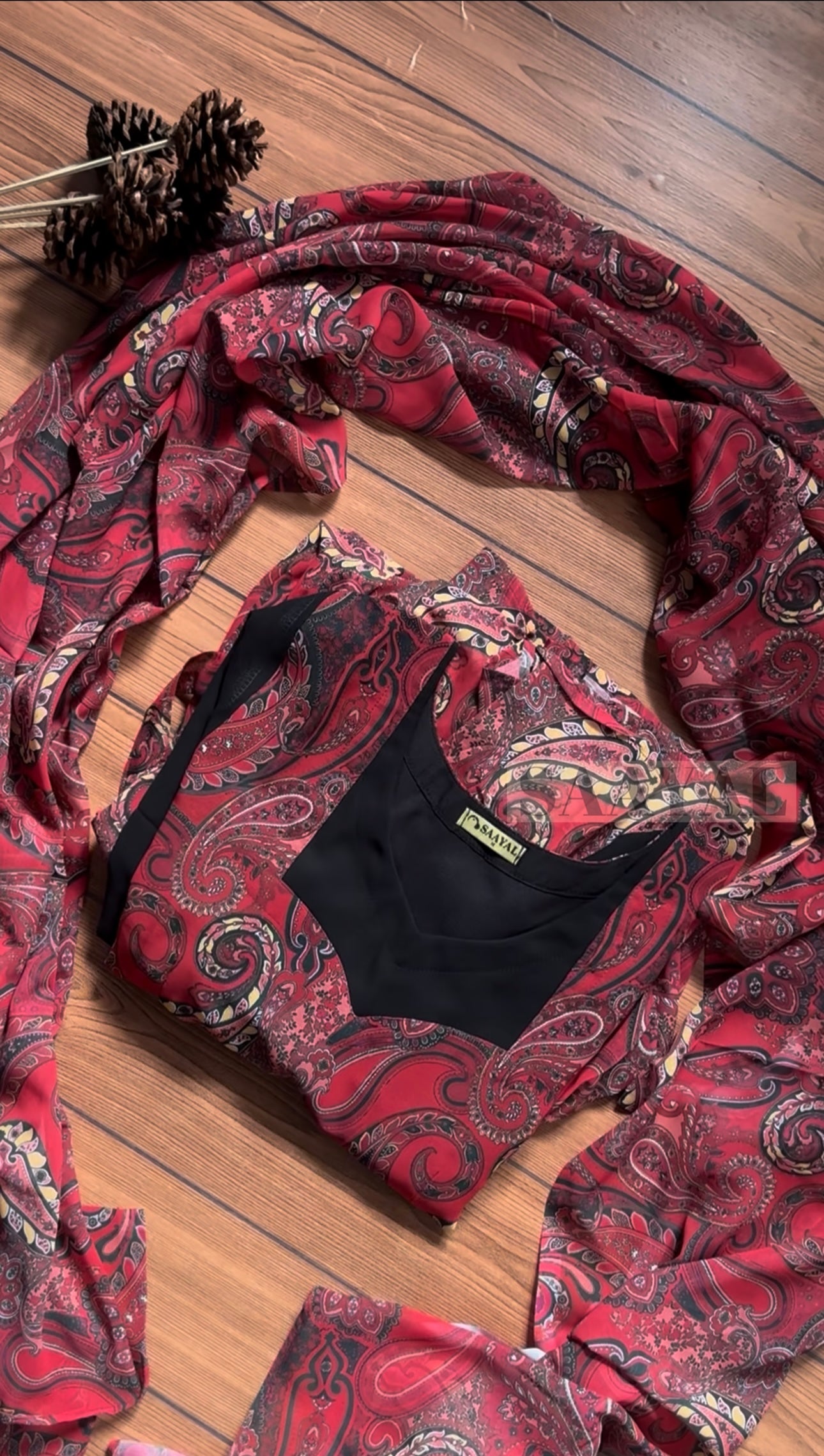 Georgette Anarkali Top and Dupatta Set